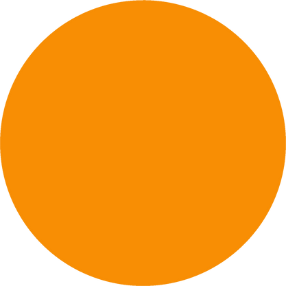 Orange Flat Circle